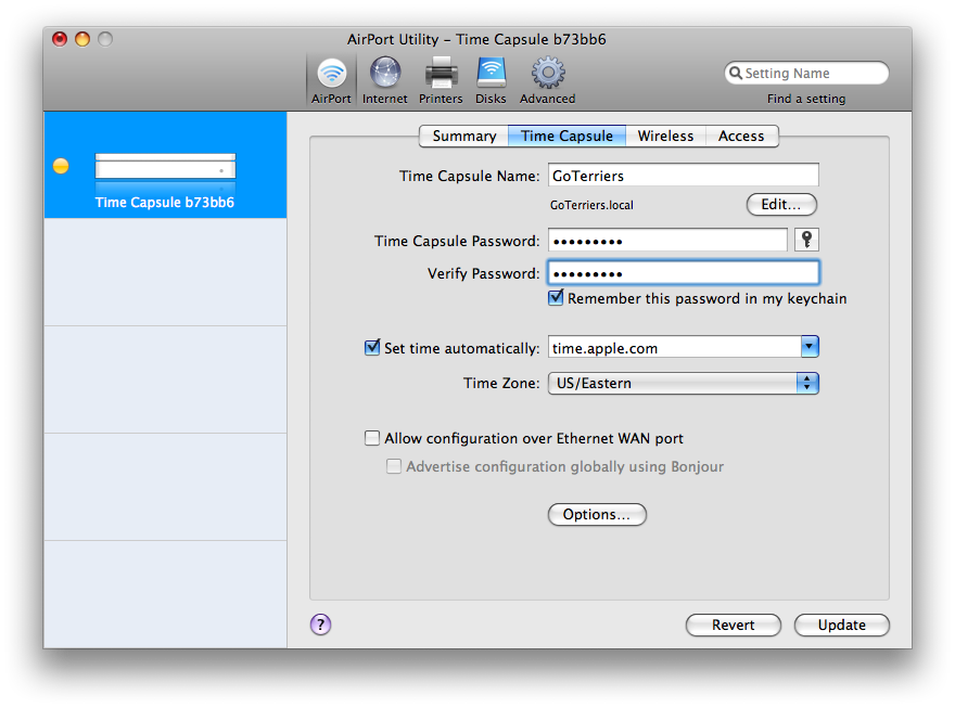 install time capsul for mac